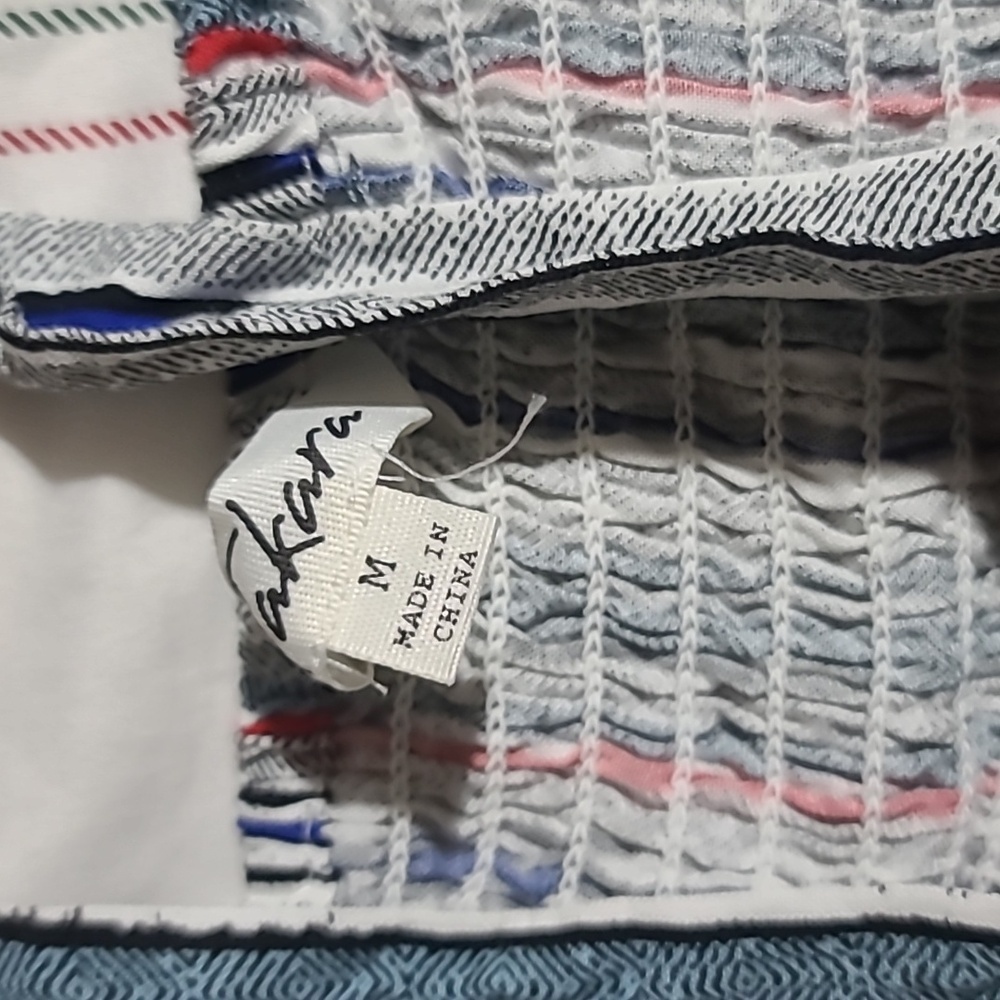 Takara Striped Button-Down Ruffle Top - Picture 7 of 7